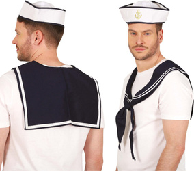 CZAPKA MARYNARSKA I GRANATOWA CHUSTA