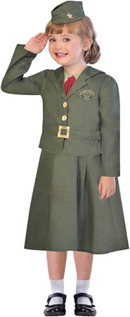STRÓJ DZIEWCZYNKA ŻOŁNIERZ II WOJNA ŚWIATOWA
