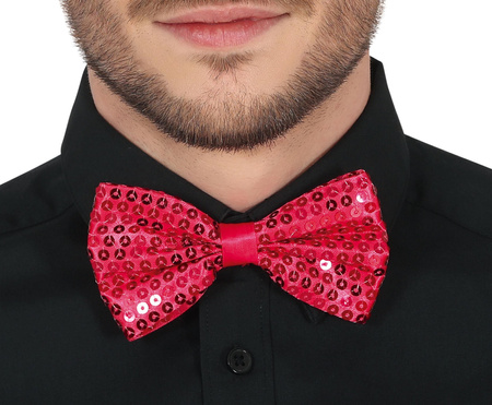 RÓŻOWA CEKINOWA MUCHA