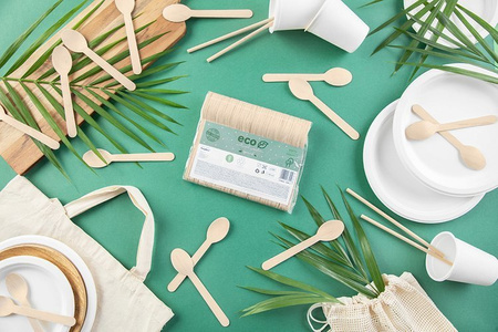 DREWNIANE ŁYŻKI 16CM 100 SZT.