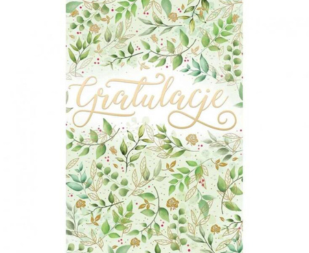 Kartka okolicznościowa GRATULACJE 1 szt.