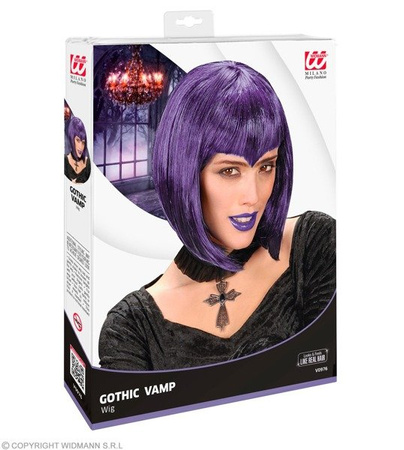 PERUKA GHOTIC VAMP FIOLETOWA