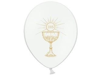 BALONY 30 cm KOMUNIJNE IHS 6 szt