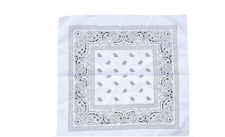 BANDANA KOWBOJSKA BIAŁA CHUSTA