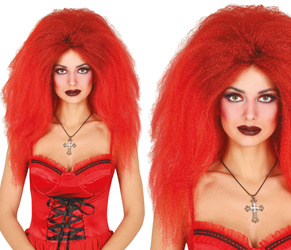 PERUKA CZERWONA GRZYWA