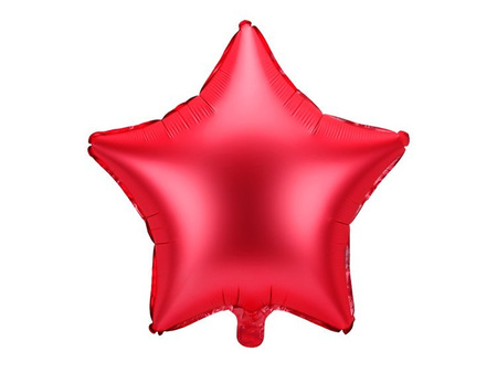 BALON FOLIOWY GWIAZDKA 48 cm CZERWONY