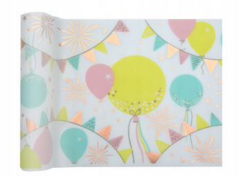 BIEŻNIK URODZINOWY HAPPY BIRTHDAY BALONIKI 28X300 CM