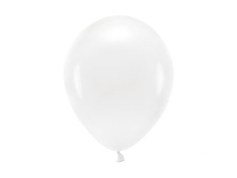 BALONY ECO 26 CM PASTELOWE BIAŁE 100 SZT