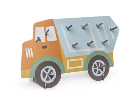 ŚCIANA NA DONUTY CIĘŻARÓWKA POJAZDY BUDOWLANE 61x37.5 CM