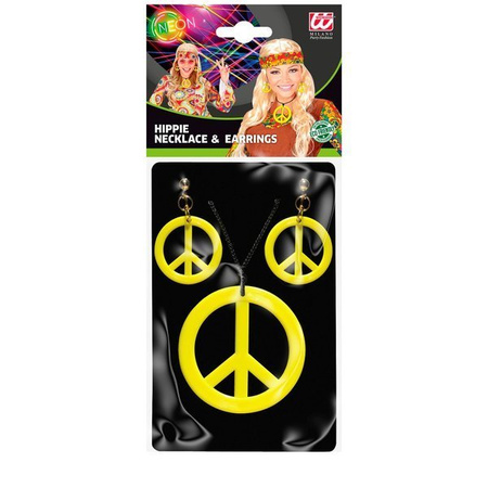 ZESTAW BIŻUTERII HIPPIS ŻÓŁTY