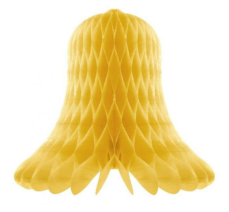 DEKORACJA ZŁOTA WISZĄCA DZWONEK 20 CM 1 SZT