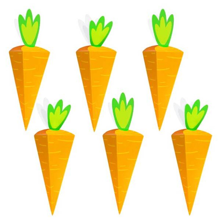 PUDEŁKA MARCHEWKI 7X27 CM 6 SZT