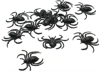 PAJĄKI 12 SZT HALLOWEEN CZARNE