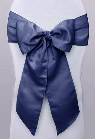 Szarfy na krzesło, granat, 0,15 x 2,75m (1 karton / 10 op.) (1 op. / 10 szt.)