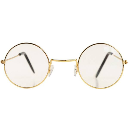 ZŁOTE OKRĄGŁE OKULARY ŚW MIKOŁAJA 