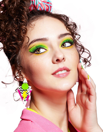 KOLCZYKI RETRO LATA 80