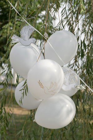 Balony lateksowe Komunia Różaniec 23 cm 8 szt.