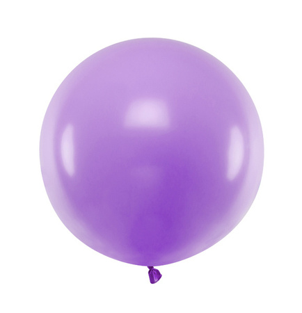 BALON LATEKSOWY PASTEL 60 CM  1 SZT OKRĄGŁY PASTEL LAVENDER BLUE