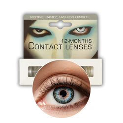 SOCZEWKI ROCZNE NATURALNE NIEBIESKO-ZIELONE A54