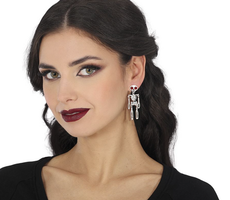 KOLCZYKI SZKIELETY 6,5 CM 