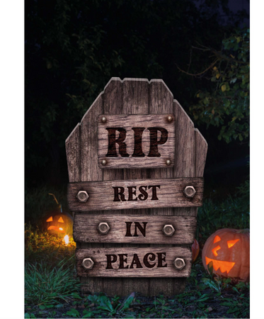 NAGROBEK REST IN PEACE 56 CM HALLOWEEN