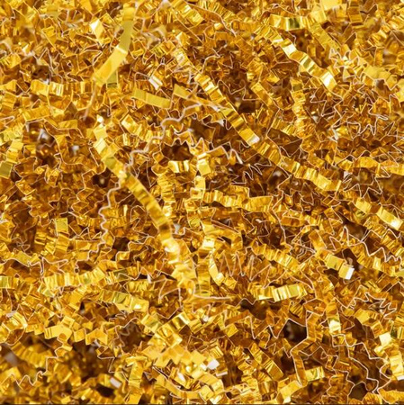 WYPEŁNIENIE DO PREZENTÓW KARBOWANE ZŁOTY 50 G