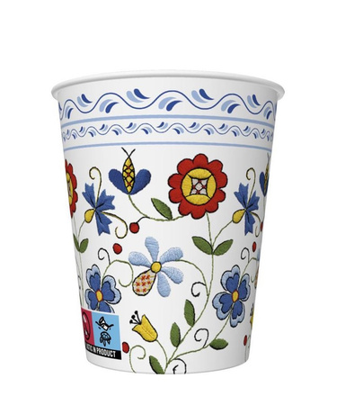 KUBECZKI FOLKLORYSTYCZNE LUDOWE WZORY 250 ML