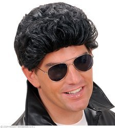 PERUKA  JOHN GREASER  CZARNA