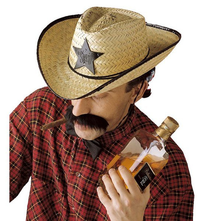 KAPELUSZ KOWBOJSKI SŁOMKOWY