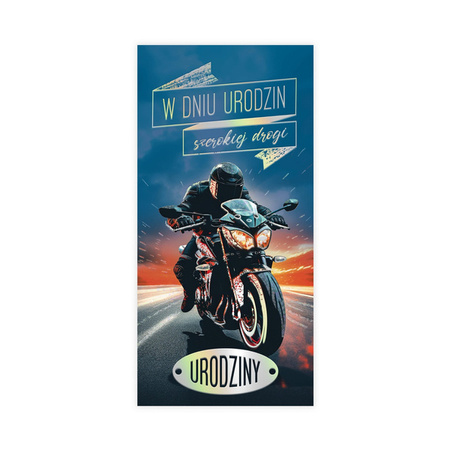 KARTKA URODZINOWA MOTOR 