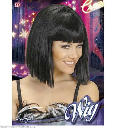 PERUKA SHOW GIRL CZARNA