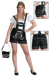 SPODNIE DAMSKIE BAWARSKIE CZARNE