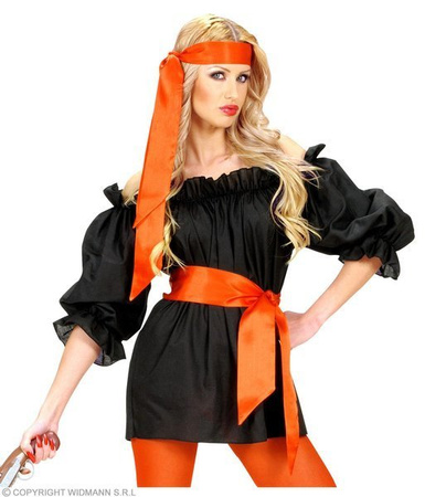 KOSZULA Z BUFKAMI CZARNA