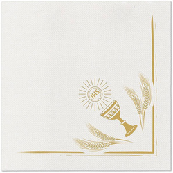 SERWETKI AIRLAID KOMUNIA KIELICH 40 X 40 CM 50 SZT.