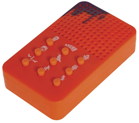 GŁOŚNIK Z PRZERAŻAJĄCYM DŹWIĘKIEM HALLOWEEN POMARAŃCZOWY