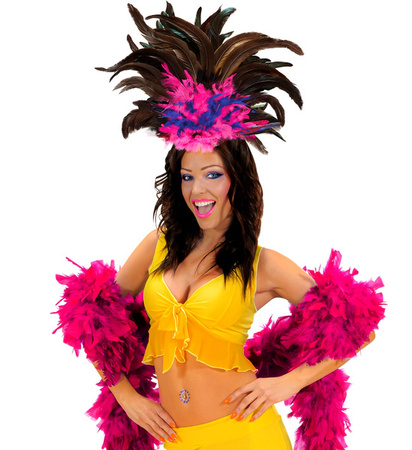 PIÓROPUSZ BRAZYLIJSKI CZARNO-NIEBIESKI