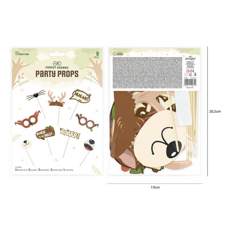 REKWIZYTY DO ZDJĘĆ LEŚNI PRZYJACIELE 9 SZT.