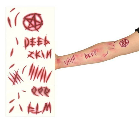 TATUAŻE KRWAWE RANY 10 SZT.