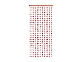 KURTYNA SERCA RÓŻOWE ZŁOTO 100X245 CM