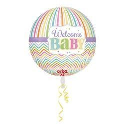 BALON FOLIOWY 40cm, KULA WELCOME BABY