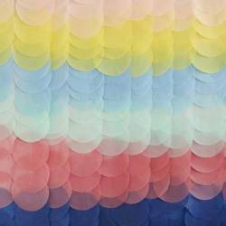 KURTYNA Z BIBUŁY TĘCZOWA 200X200 CM