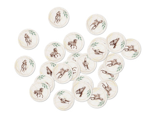 KONFETTI PAPIEROWE KONIE 36 SZT 4 CM