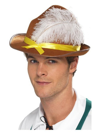 KAPELUSZ BAWARSKI BRĄZOWY