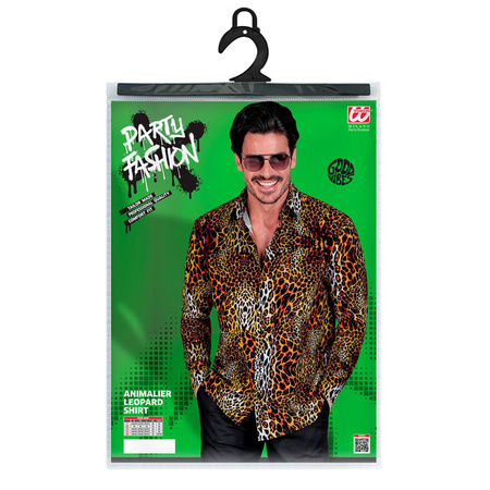 KOSZULA MĘSKA CZARNA PANTERKA