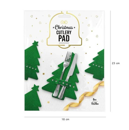 PODKŁADKA POD SZTUĆCE CHOINKA