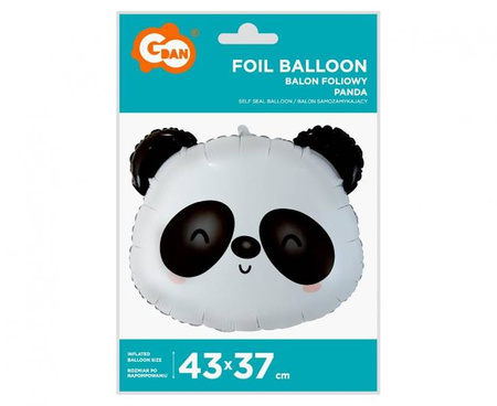 BALON FOLIOWY PANDA 43X37 CM
