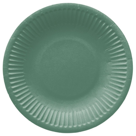 TALERZYKI PAPIEROWE ZIELONE 18 CM 8 SZT.