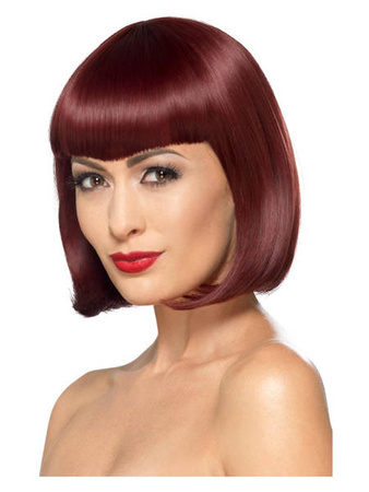 Peruka BOB z grzywką, krótkie włosy, Peruki