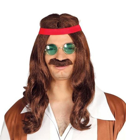 PERUKA HIPPIS Z OPASKĄ