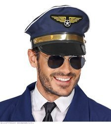 CZAPKA PILOTA GRANATOWA